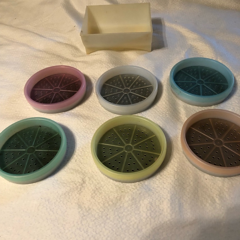 Vintage Tupperware Coaster Set